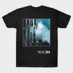 Aphex Twin - Blue Calx / Minimalist Style Graphic Design T-Shirt